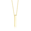 Pillar Necklace with Engraving