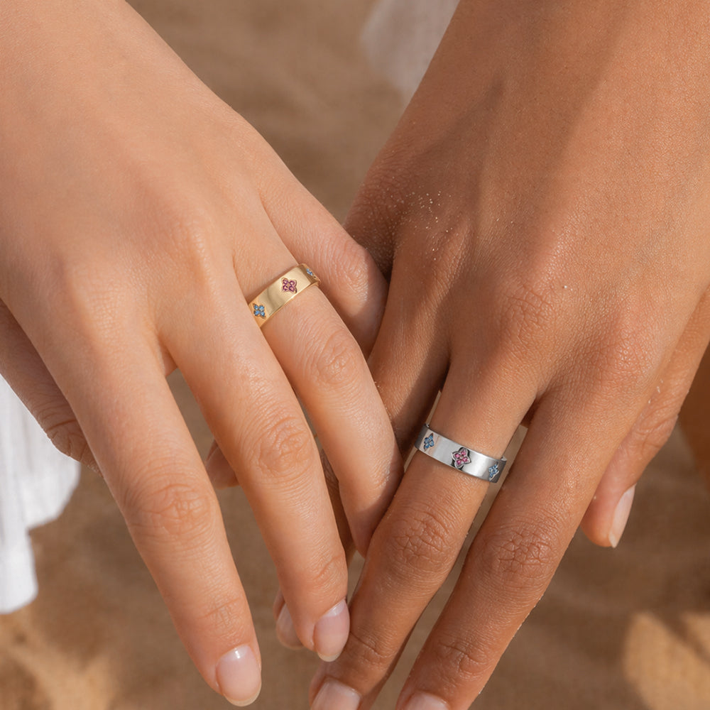 Fleur Birthstone Ring