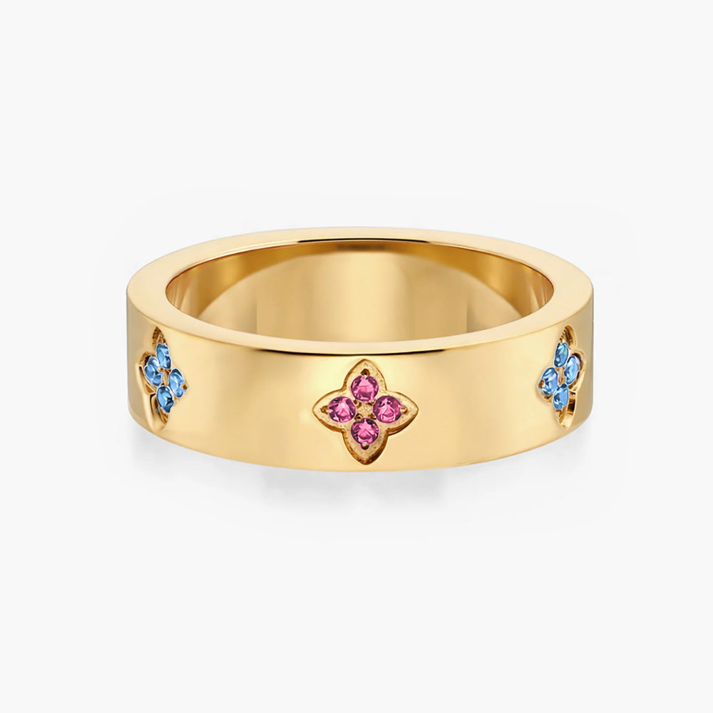 Fleur Birthstone Ring
