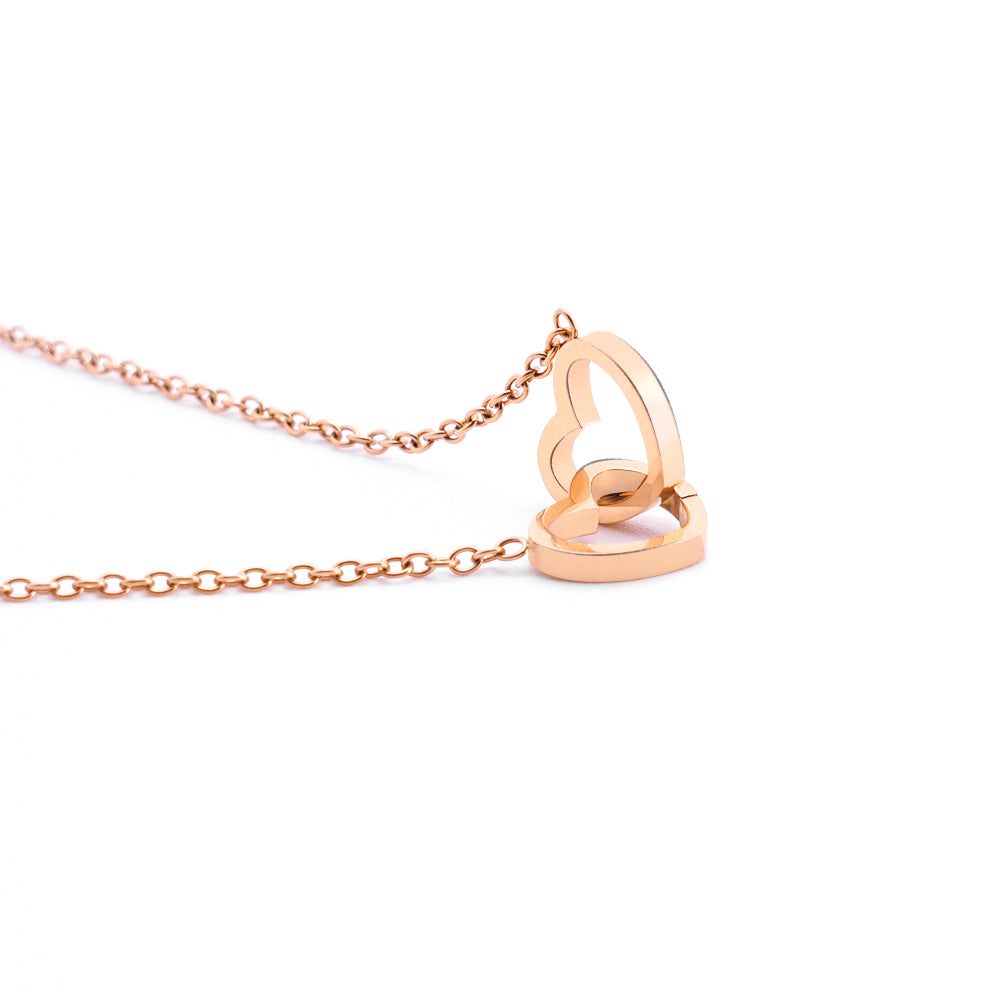 Eternal Rose Round Box - W/ Engraved Necklace & Real Rose