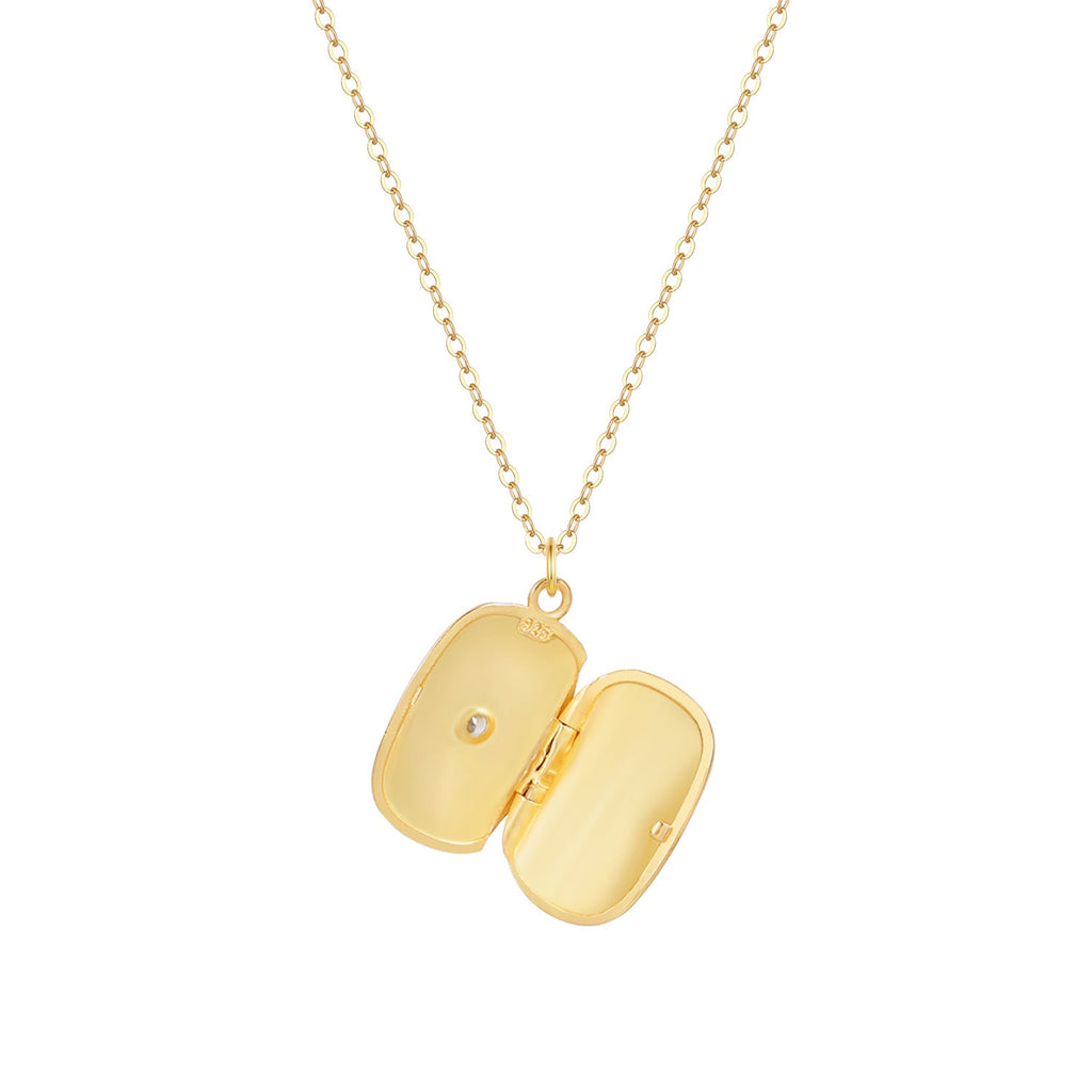 Isabella Rectangle Locket Necklace