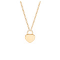 Initials Heart Pendant Necklace