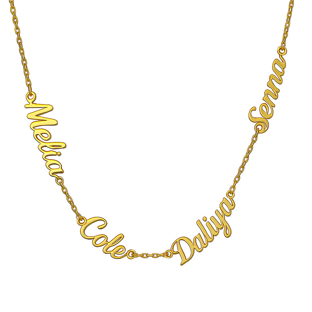 Custom Multi Name Necklace