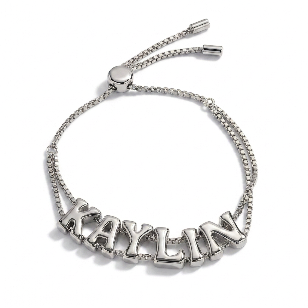 Bubble Letter Bracelet