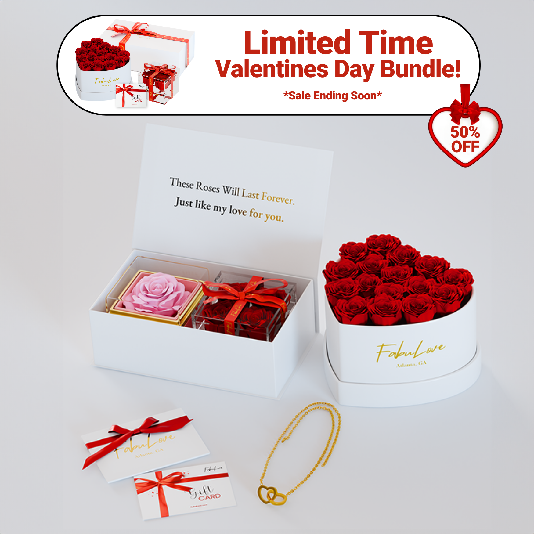 Eternal Rose Box Bundle